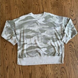 Aerie Camo Oversized Sweatshirt Large